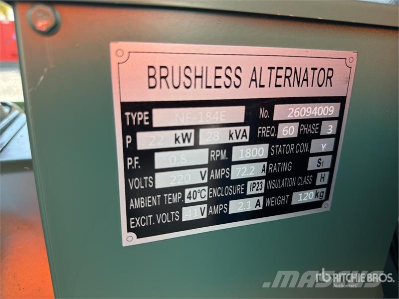 DF28 28 kVA Skid-Mounted Planta de Luz (Sin Usar) Diesel Generatoren
