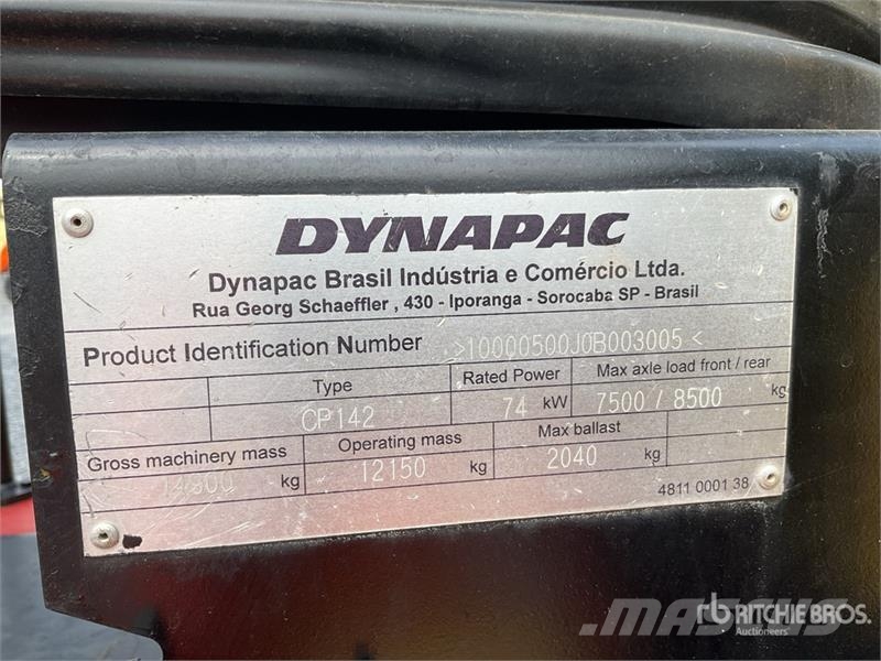 Dynapac CP142 9 Wheel Rodillo Neumatico / Pneumatic Roller مداحل ذات إطارات هوائية