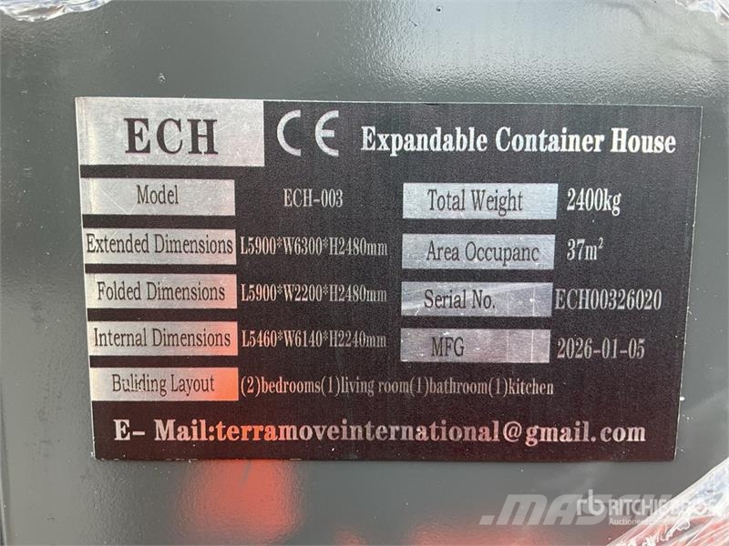  ECH -003 19 ft 4 in x 20 ft 8 in Casa Expansible ( Acomodação no local