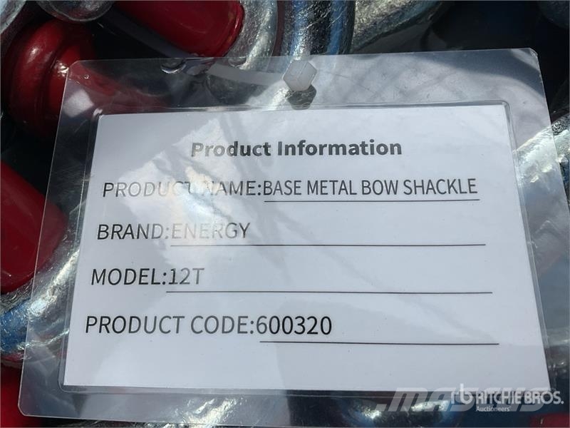  Energy 12T Lote de Grilletes (Sin Usar) / Base Met Crane parts and equipment