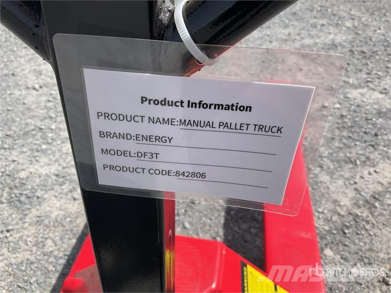 Energy DF3T 6600 lb Patin Hidraulico (Sin Usar) / Ručný paletový vozík