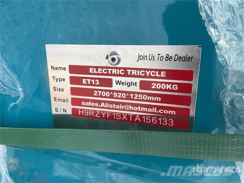ET13-BLUE Triciclo Electrico (Sin Usar) / Trike (U Automobily