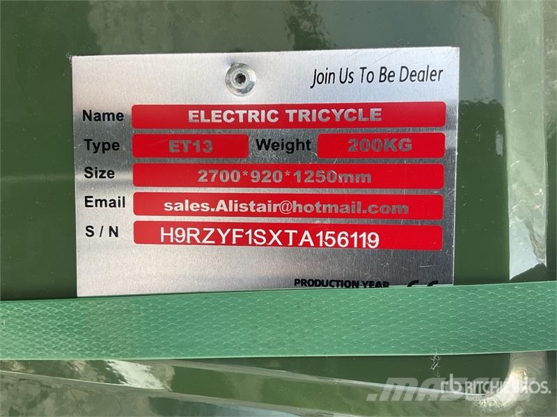 ET13-GREEN Triciclo Electrico (Sin Usar) / Trike ( Automobily