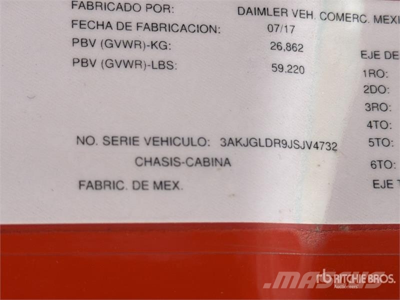 Freightliner Cascadia 125 6x4 Tractocamion con Dormitorio / T/A Tegljači