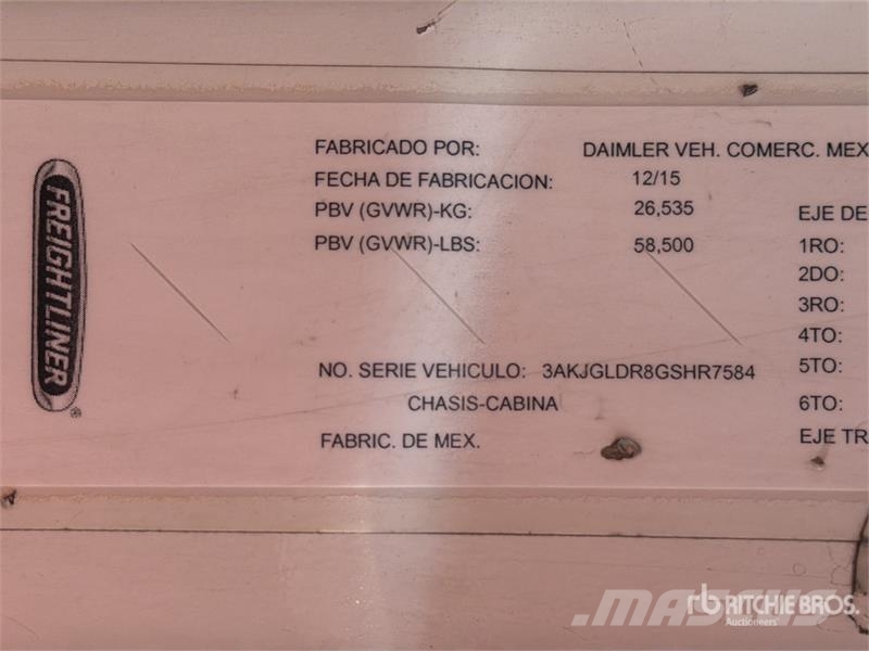 Freightliner Cascadia 125 6x4 Tractocamion con Dormitorio / T/A Sattelzugmaschinen