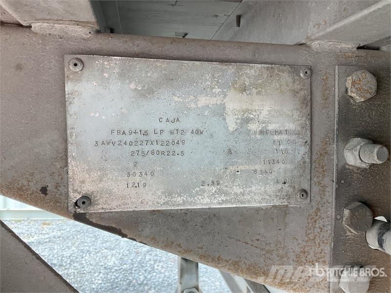 Fruehauf FBA91.5LP HT240W 40 ft T/A Caja Seca / Van Trailer 厢式拖车