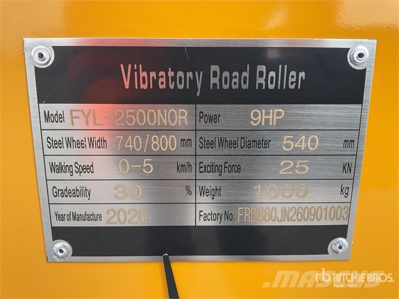 Furd FYL-2500NOR Rodillo Doble (Sin Usar) / Double Tandemrullid