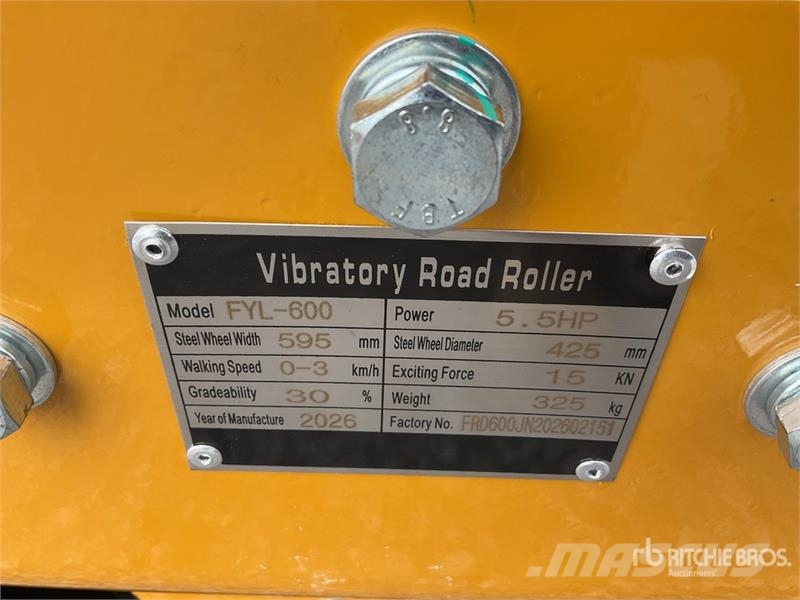 Furd FYL-600 Walk Behind Roller (Unused) Other rollers