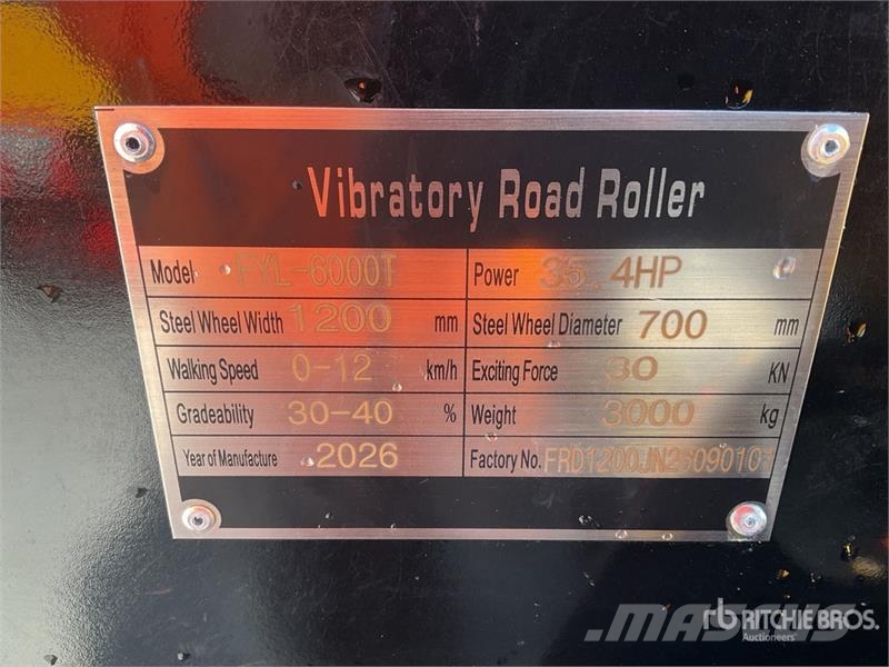  Furd FYL-6000T Rodillo Doble (Sin Usar) / Double D مداحل ثنائية الاسطوانة