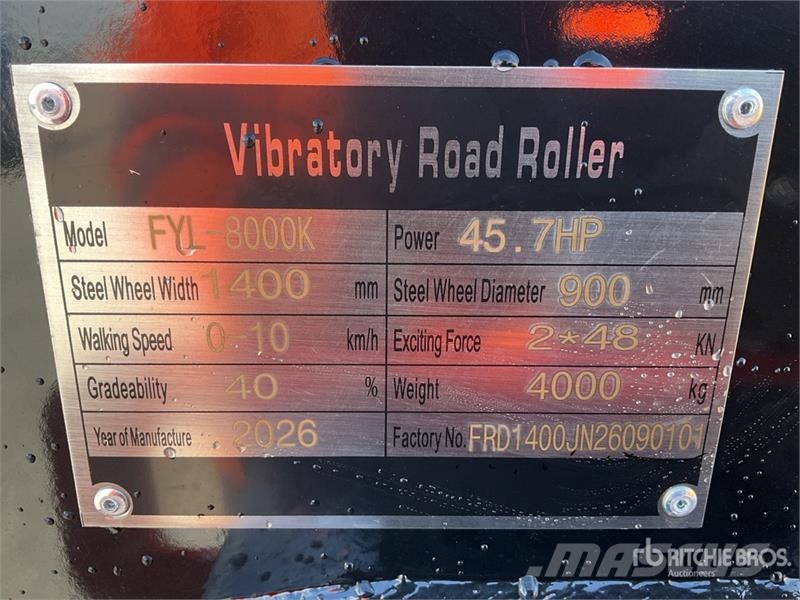  Furd FYL-8000K Rodillo Doble (Sin Usar) / Double D مداحل ثنائية الاسطوانة