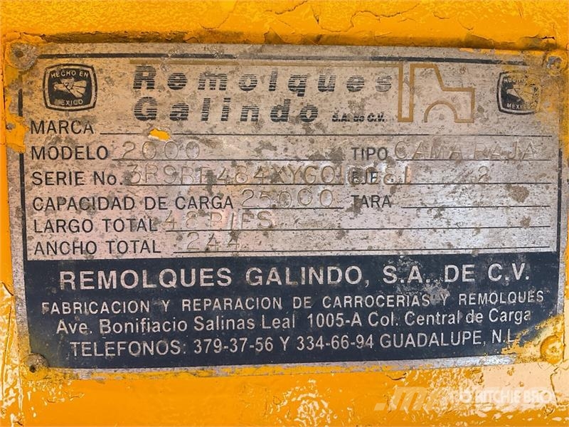 Galindo 39 ft T/A Plataforma de Escalon / Step Dec Low loaders