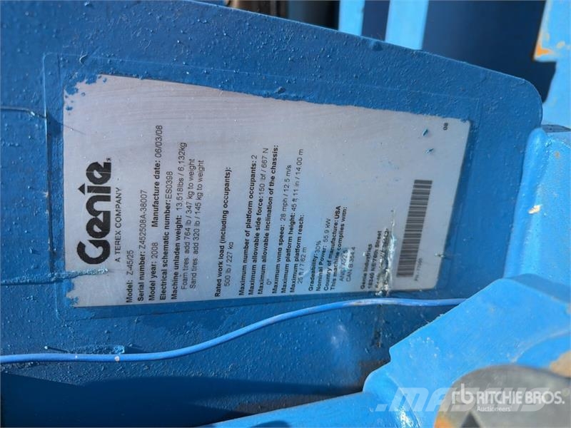 Genie Z45/25JRT 2WD Dual Fuel Elevador Articulado / Arti Karos emelők