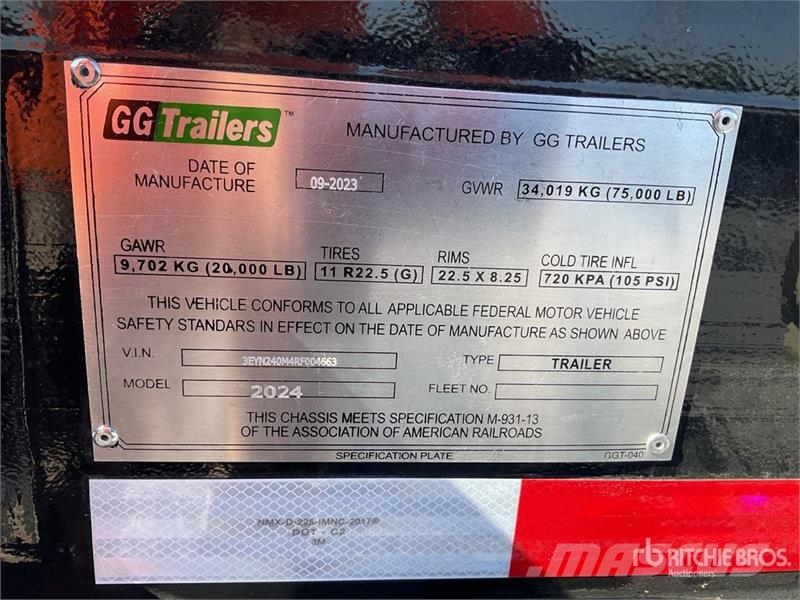  GG Trailers SA de CV  40 ft T/A Semirremolque Port مقطورات حاويات