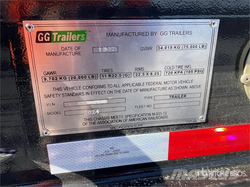  GG Trailers SA de CV  40 ft T/A Semirremolque Port Remolques portacontenedores