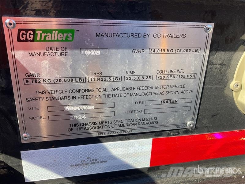  GG Trailers SA de CV  40 ft T/A Semirremolque Port Remolques portacontenedores