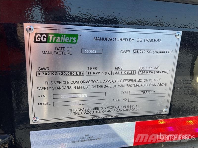  GG Trailers SA de CV  40 ft T/A Semirremolque Port Remolques portacontenedores