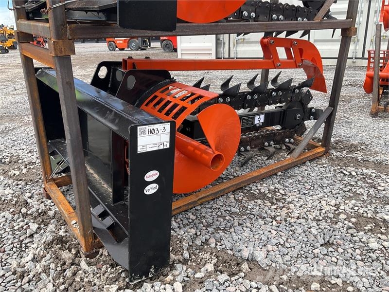 GIYI D39 8 in Zanjadora para Minicargador (Sin Usa Rovokopači freze za kanale Trenčeri