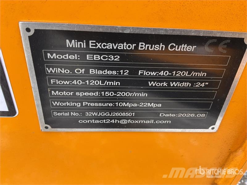 GIYI EBC32 24 in Cortasetos para Miniexcavadora (S Ostale komponente