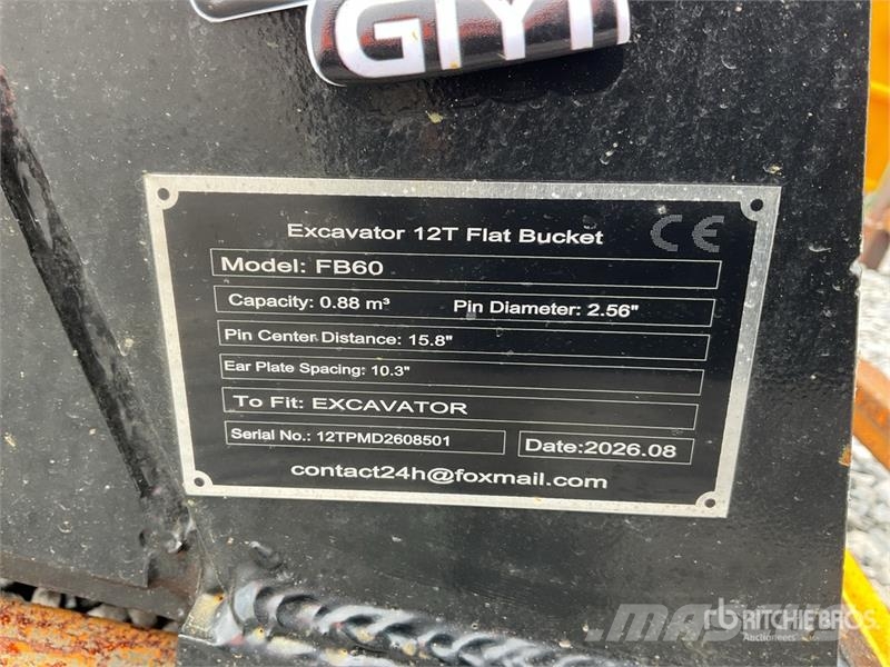  GIYI FB60 59 in Digging Cucharon (Sin Usar) / Exca Cucharones
