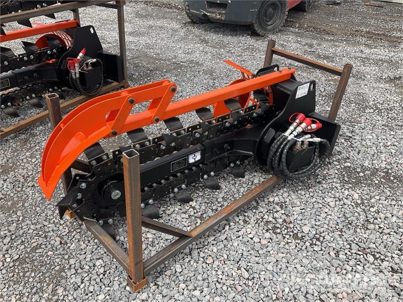 GIYI X39 8 in Zanjadora para Minicargador (Sin Usa Rovokopači freze za kanale Trenčeri