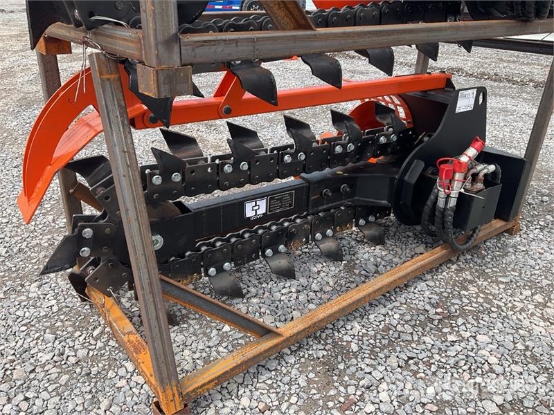 GIYI X39 8 in Zanjadora para Minicargador (Sin Usa Rovokopači freze za kanale Trenčeri