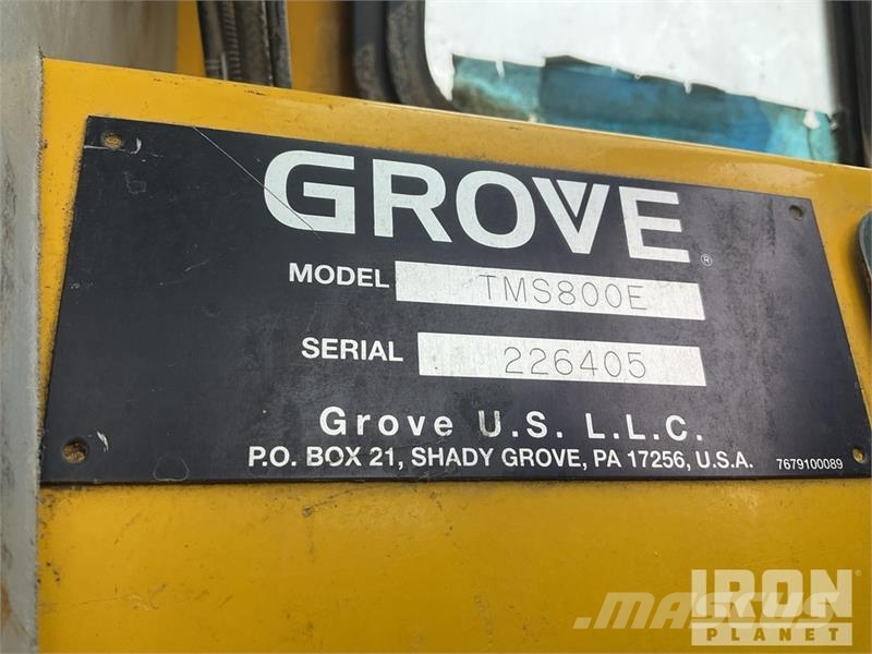 Grove TMS800E 70 ton 8x4x4 Hydraulic Truck Crane Grúas de oruga