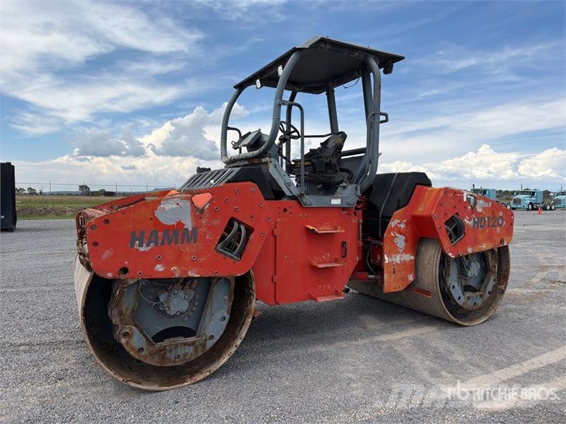 Hamm HD120V Rodillo Doble / Double Drum Roller Rouleaux tandem
