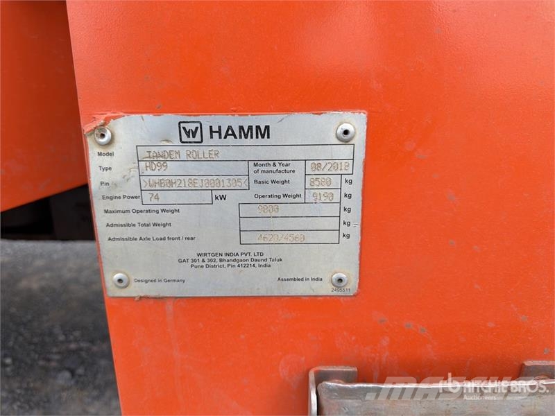 Hamm HD99 Rodillo Doble / Double Drum Roller Dvojni valjarji
