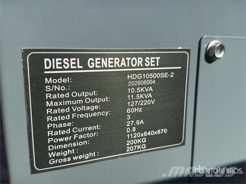 HDG10500SE-2 10.5 kVA Mobile Planta de Luz (Sin Us Generatori diesel