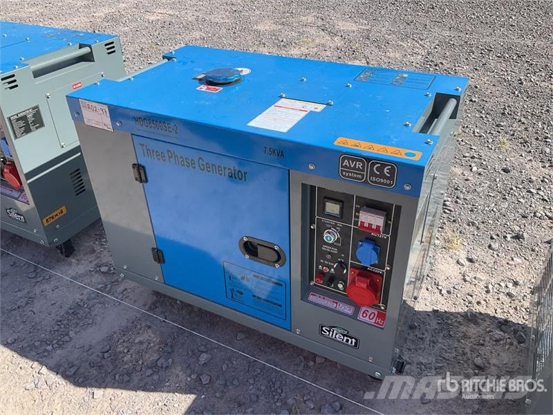  HDG8500SE-2 7.5 kVA Mobile Planta de Luz (Sin Usar Generadores diésel