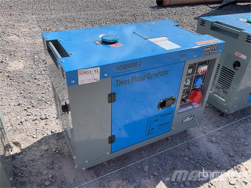  HDG8500SE-2 7.5 kVA Mobile Planta de Luz (Sin Usar Generadores diésel
