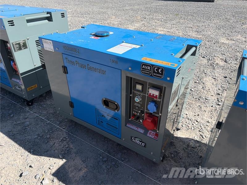HDG8500SE-2 7.5 kVA Mobile Planta de Luz (Sin Usar Generadores diésel
