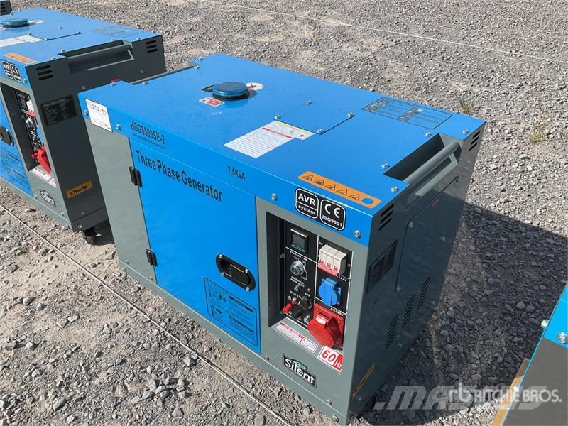  HDG8500SE-2 7.5 kVA Mobile Planta de Luz (Sin Usar Generadores diésel