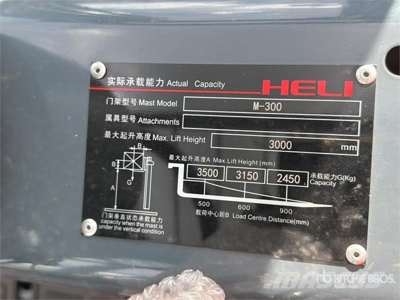 Heli CPC35-Q25K2 7700 lb Pneumatic Tire Montacargas (Si Другие складские механизмы