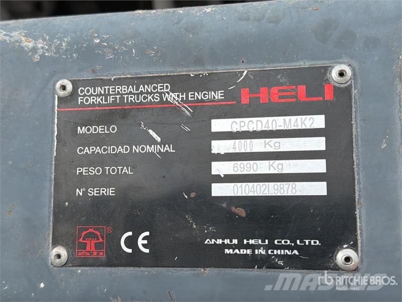 Heli CPCD40-M4K2 8800 lb Montacargas / Forklift Targoncák-Egyéb