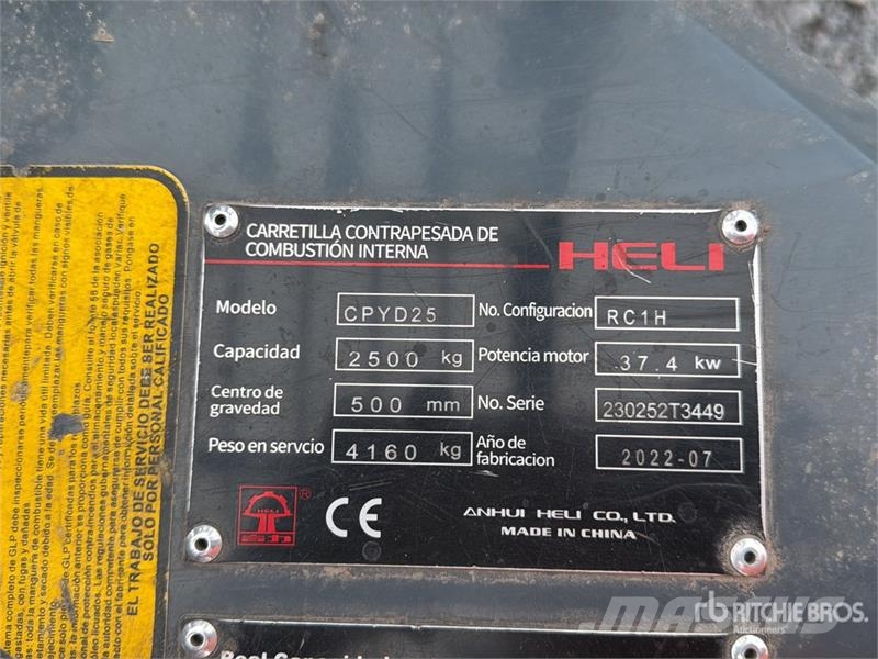 Heli CPYD25-RC1H 5500 lb Cushion Tire Montacargas / For Другие складские механизмы