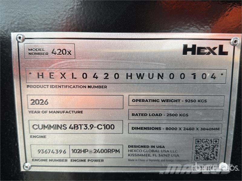 HEXL 420X Super Retro 4x4 Retroexcavadora (Sin Usa Retrocargadoras