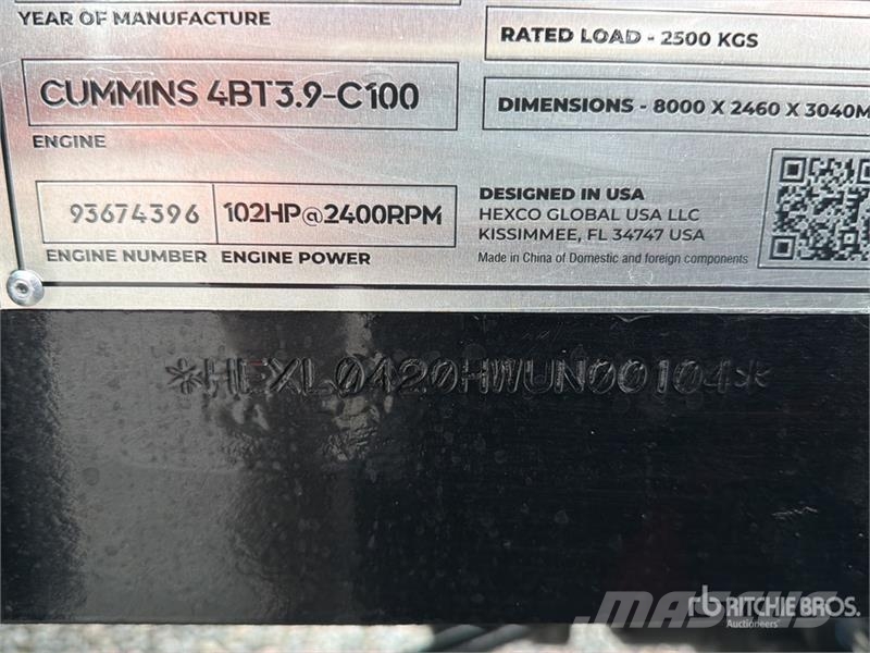 HEXL 420X Super Retro 4x4 Retroexcavadora (Sin Usa Retrocargadoras