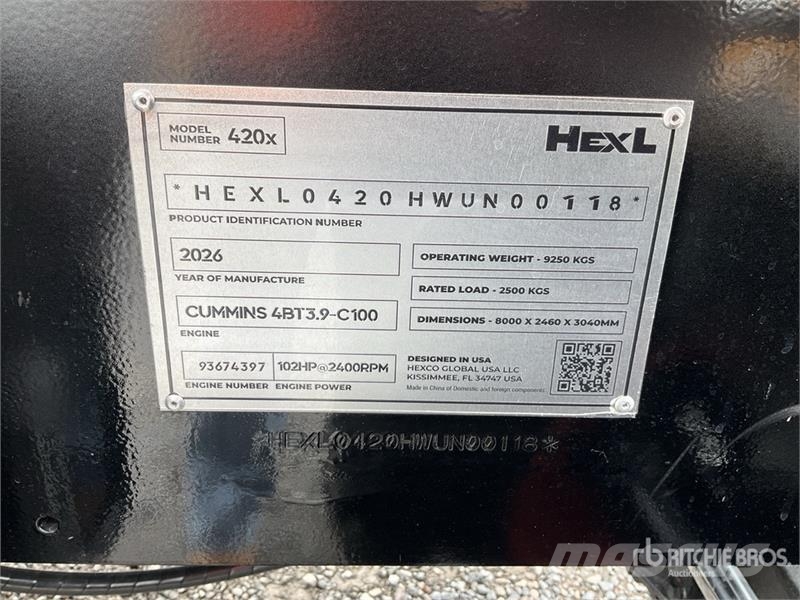 HEXL 420X Super Retro 4x4 Retroexcavadora (Sin Usa Retrocargadoras