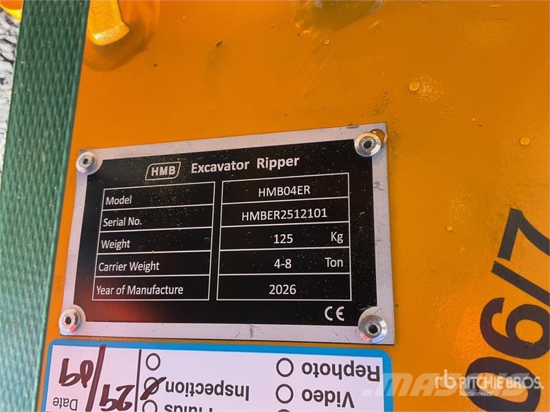 HMB 04ER Riper (Sin Usar) / Excavator Ripper - Fits 4 スカリファイヤ