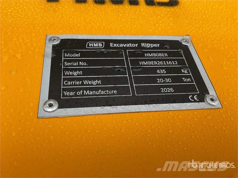 HMB 08ER Riper (Sin Usar) / Excavator Ripper - Fits 20 Kultivatori za građevinarstvo
