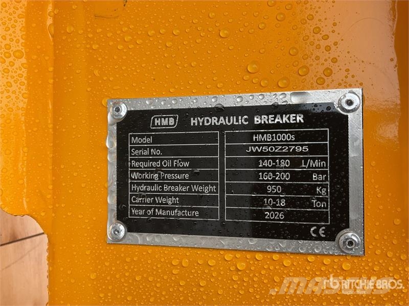 HMB 1000s Martillo Hidraulico (Sin Usar) / Hydraulic B Marteau hydraulique