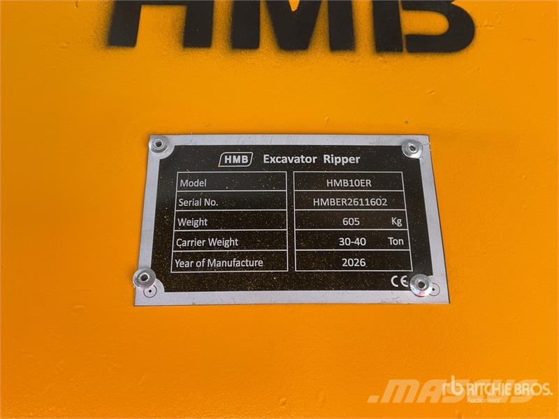 HMB 10ER Riper (Sin Usar) / Excavator Ripper - Fits 30 Scarificateur