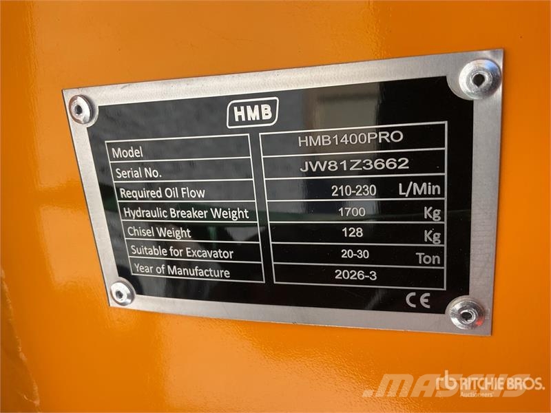 HMB 1400PRO Martillo Hidraulico (Sin Usar) / Hydraulic Čekići