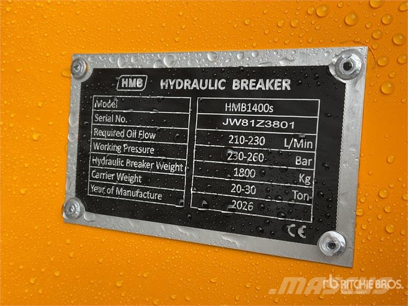 HMB 1400s Martillo Hidraulico (Sin Usar) / Hydraulic B Marteau hydraulique