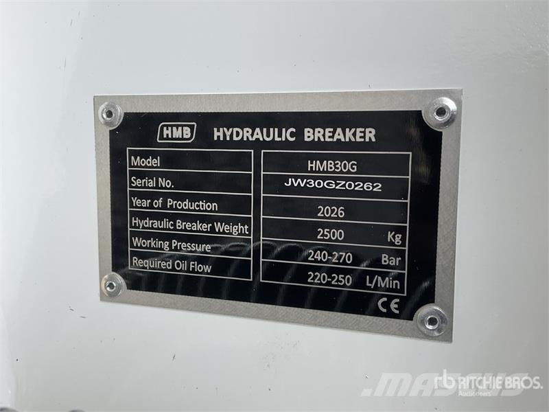 HMB 30G Martillo Hidraulico (Sin Usar) / Hydraulic Bre Плуги