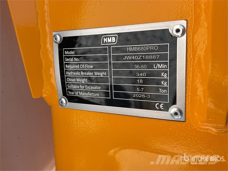 HMB 680PRO Martillo Hidraulico (Sin Usar) / Hydraulic Čekići