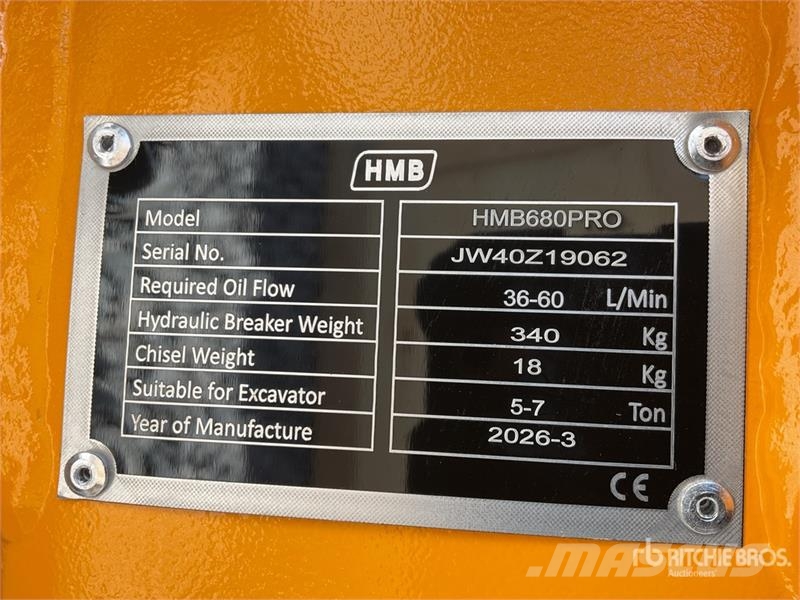 HMB 680PRO Martillo Hidraulico (Sin Usar) / Hydraulic Čekići