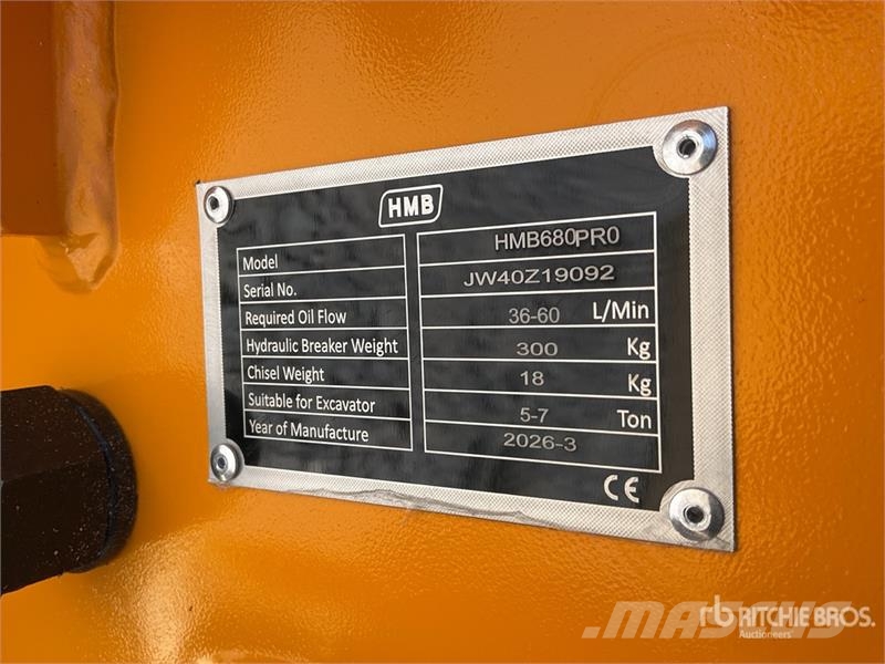 HMB 680PRO Martillo Hidraulico (Sin Usar) / Hydraulic Čekići