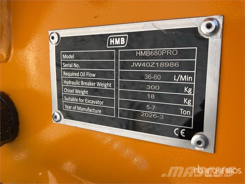 HMB 680PRO Martillo Hidraulico (Sin Usar) / Hydraulic Čekići